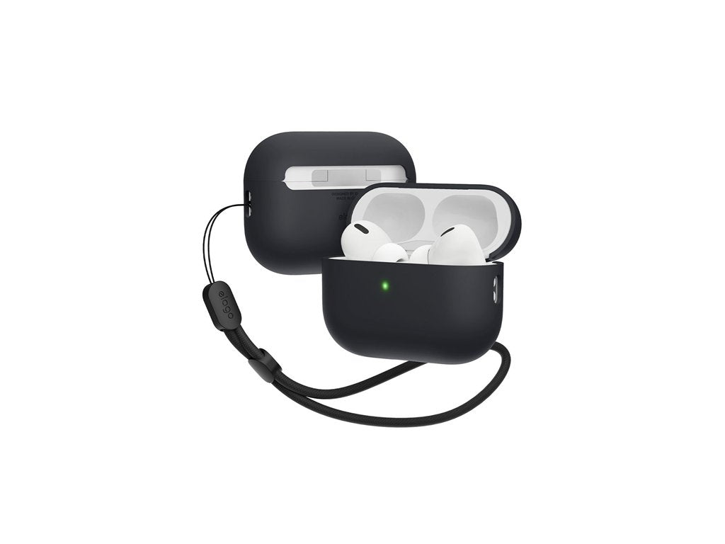 ELAGO Hybrid Case so šnúrkou pre Airpods Pro 2 - čierny