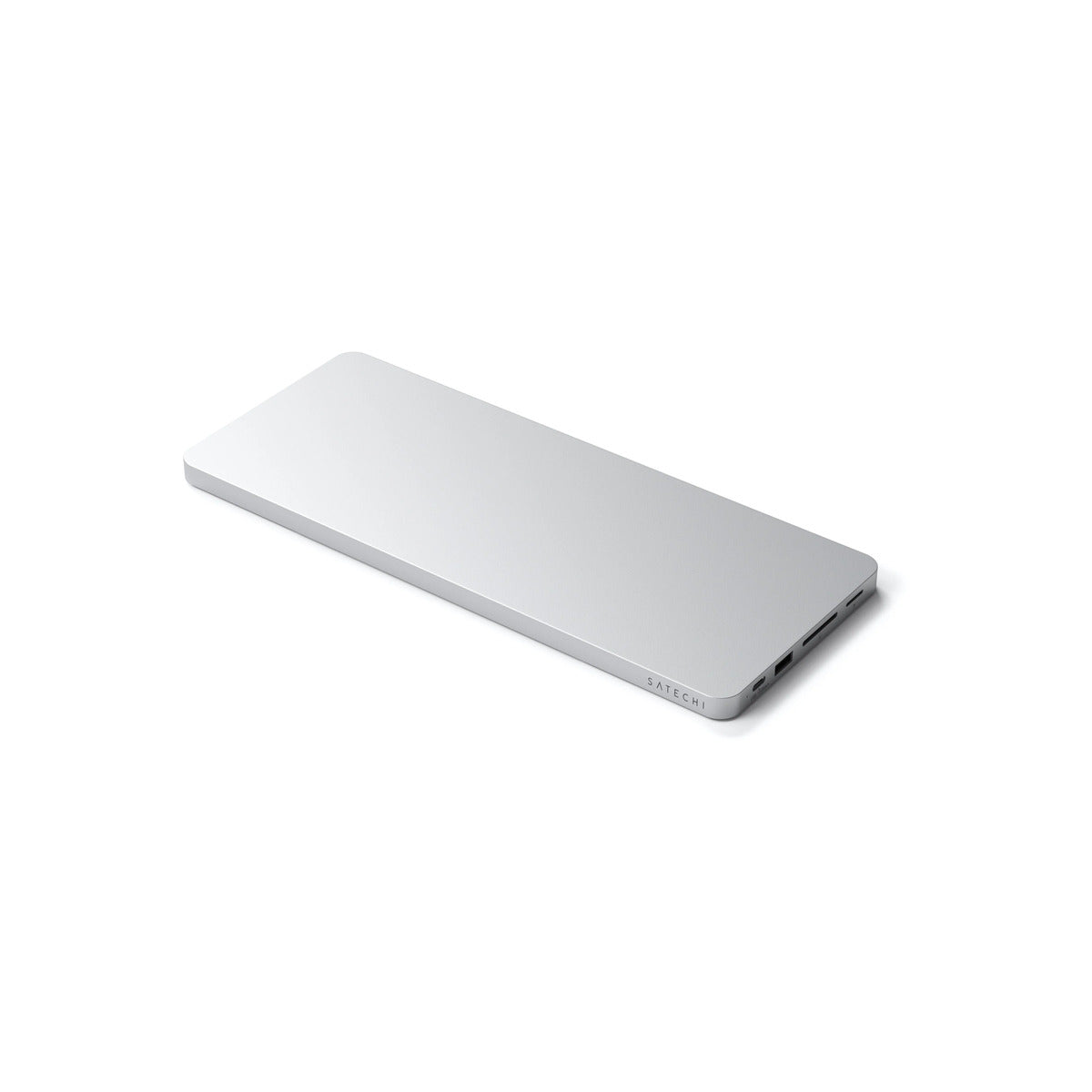 Satechi USB-C Slim Dock 24" IMAC (1xType-C Upstream Port,2x USB 2.0,1xMicro SD,1xSD Card,1xUSB-A,1x M.2 SSD slot, 1xUSB-C) colour match cable inc. - Silver