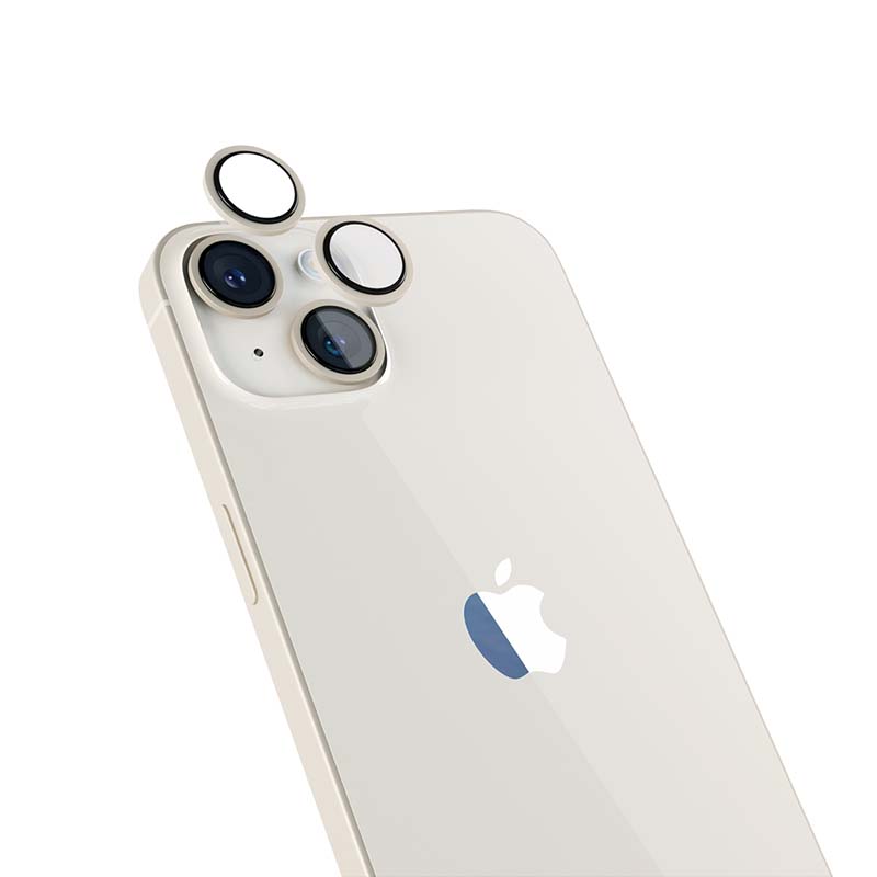 "ISTYLE Aluminium Lens Protector for Apple iPhone 14 / 14 Plus (6,1"") - starlight"