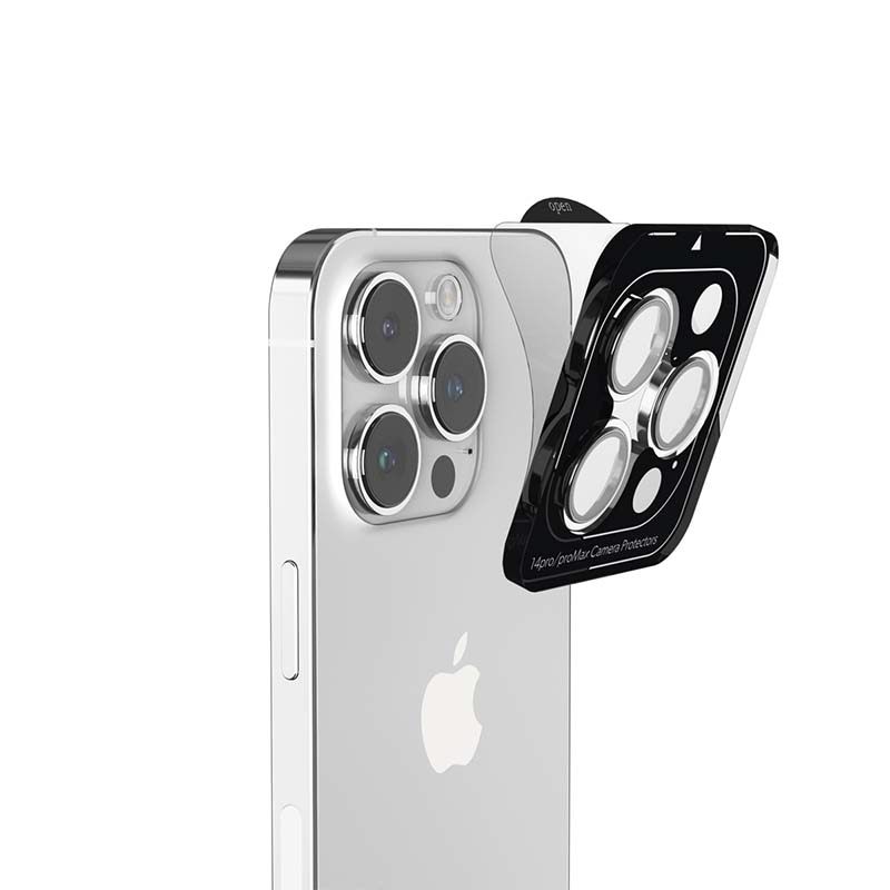 "ISTYLE Aluminium Lens Protector for Apple iPhone 14 Pro / 14 Pro Max (6,1"") - silver"