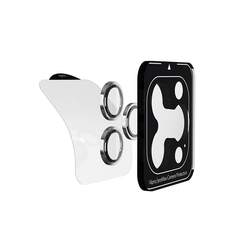"ISTYLE Aluminium Lens Protector for Apple iPhone 14 Pro / 14 Pro Max (6,1"") - silver"