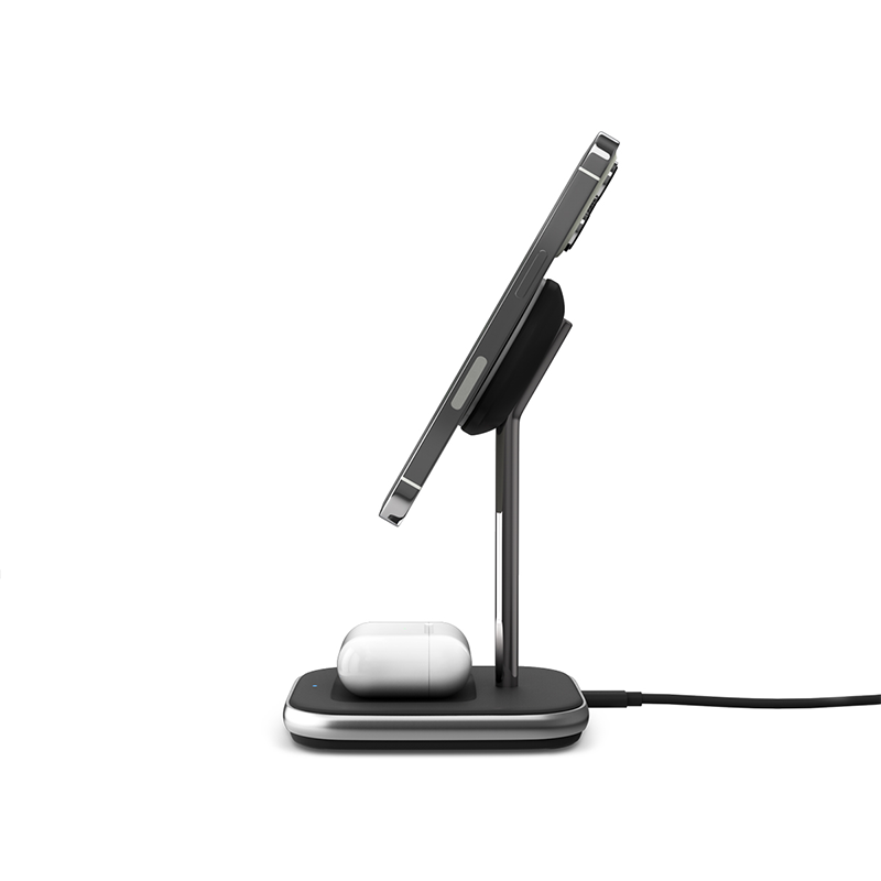 MagSafe bezdrôtová nabíjačka 2v1 iSTYLE - čierna