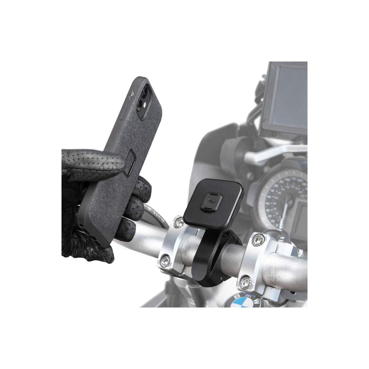 PeakDesign - Motorcycle Mount - Bar Mount - Black