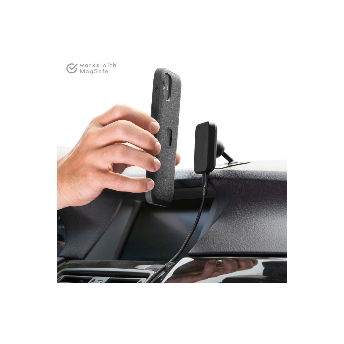 PeakDesign - Car Mount - VHB - Charging - Black