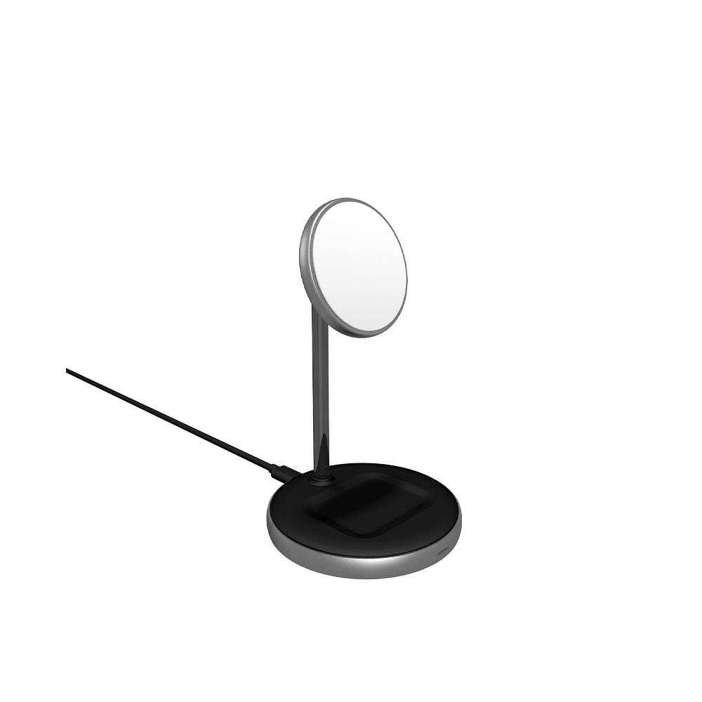 Epico Magnetic 2in1 Wireless Charger (MagSafe compatible) 15W/10W/7,5W + 18W QC - čierna