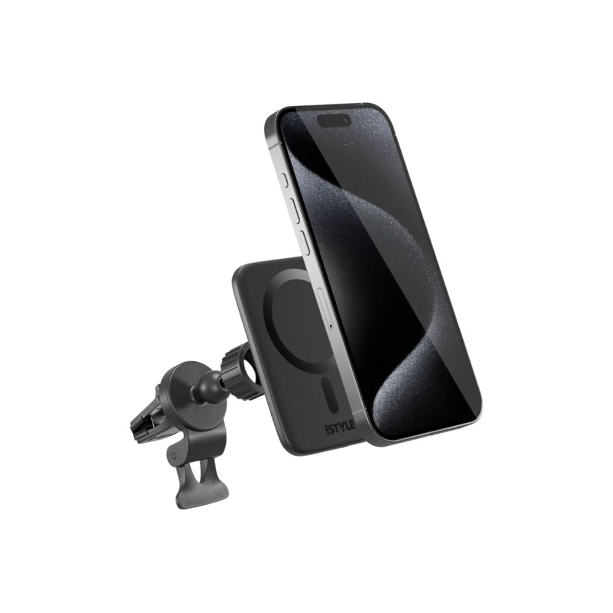 iSTYLE Qi2 Ultrathin Wireless Car Charger MagSafe compatible - black