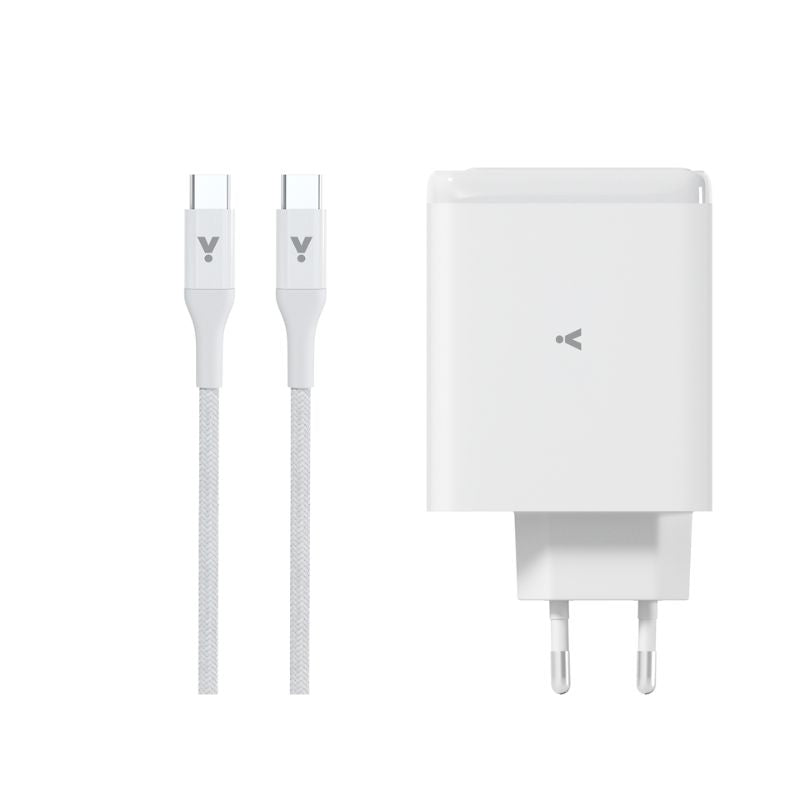 iSTYLE 100W GaN Charger Bundle with 2m USB-C cable - white