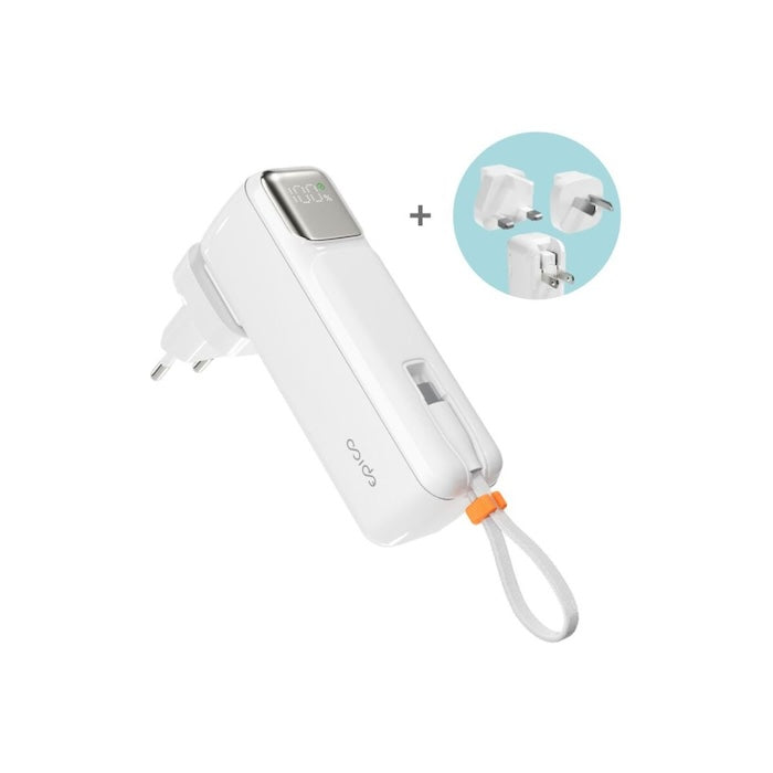 Epico UltraPack 2in1 5000mAh Travel Power Bank ET30 - white