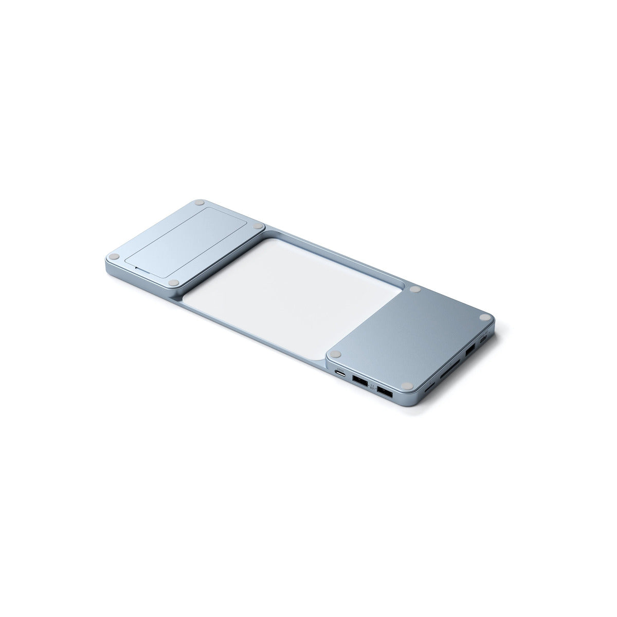Satechi USB-C Slim Dock 24" IMAC (1xType-C Upstream Port,2x USB 2.0,1xMicro SD,1xSD Card,1xUSB-A,1x M.2 SSD slot, 1xUSB-C) colour match cable inc. - Blue