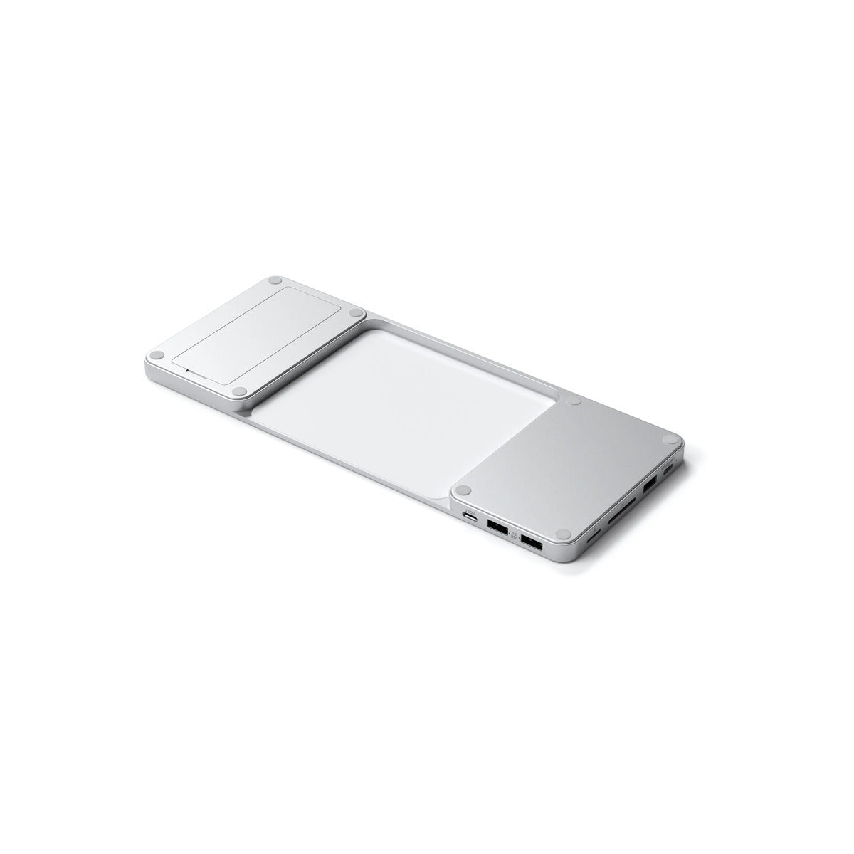 Satechi USB-C Slim Dock 24" IMAC (1xType-C Upstream Port,2x USB 2.0,1xMicro SD,1xSD Card,1xUSB-A,1x M.2 SSD slot, 1xUSB-C) colour match cable inc. - Silver