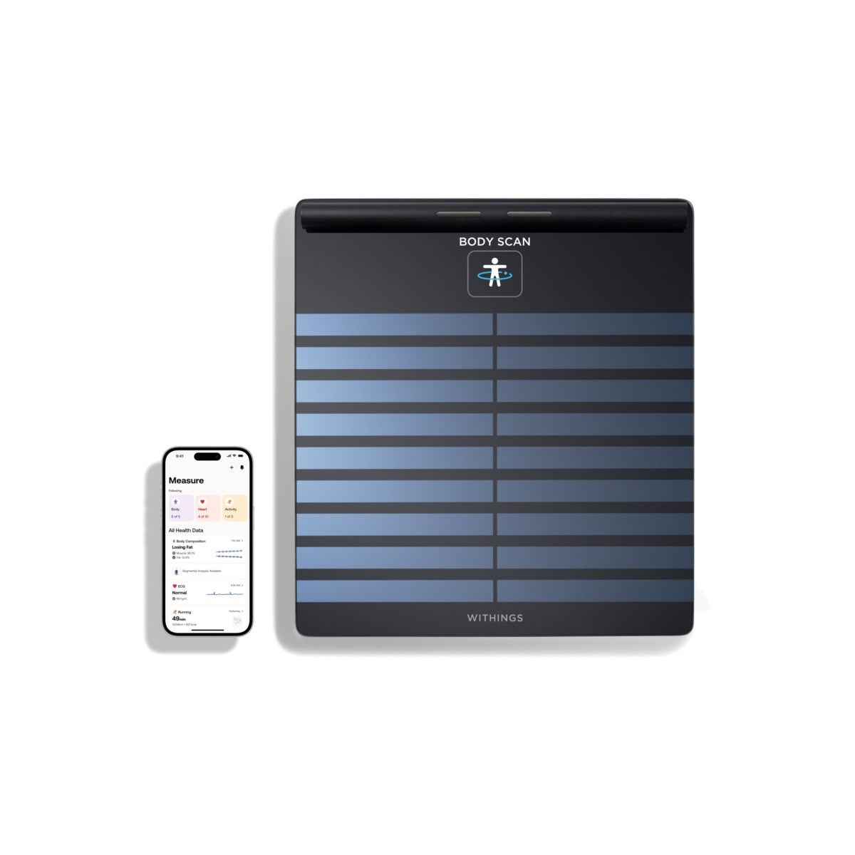 Smart zdravotná stanica Withings Body Scan - čierna