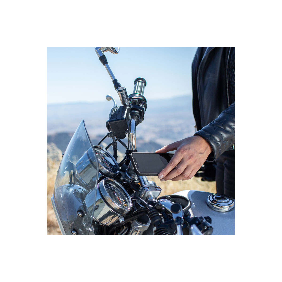 PeakDesign - Motorcycle Mount - Bar Mount - Black
