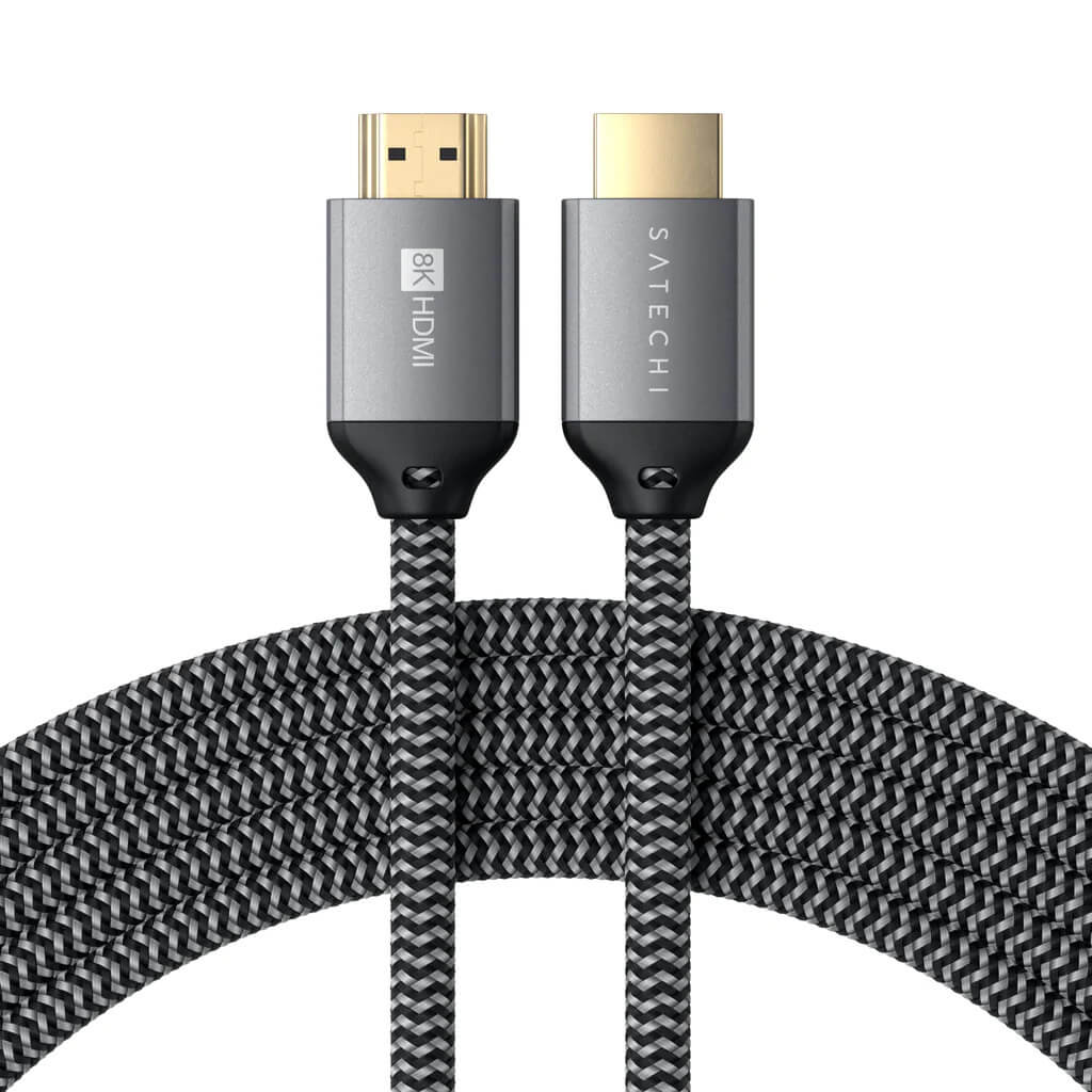 Satechi 8K Ultra HD High Speed HDMI pletený kábel 2m - čierny