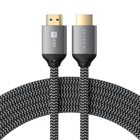 Satechi 8K Ultra HD High Speed HDMI pletený kábel 2m - čierny