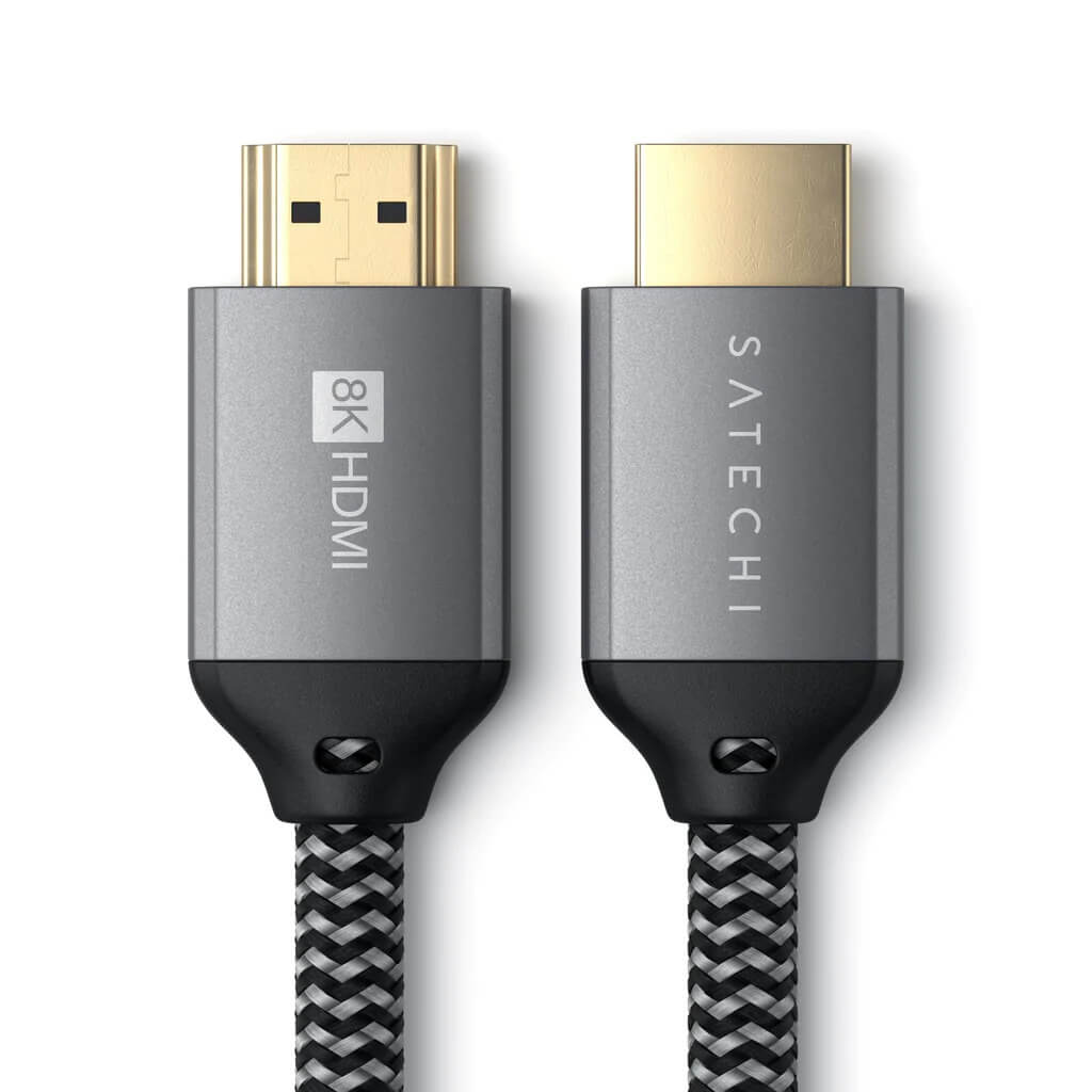 Satechi 8K Ultra HD High Speed HDMI pletený kábel 2m - čierny