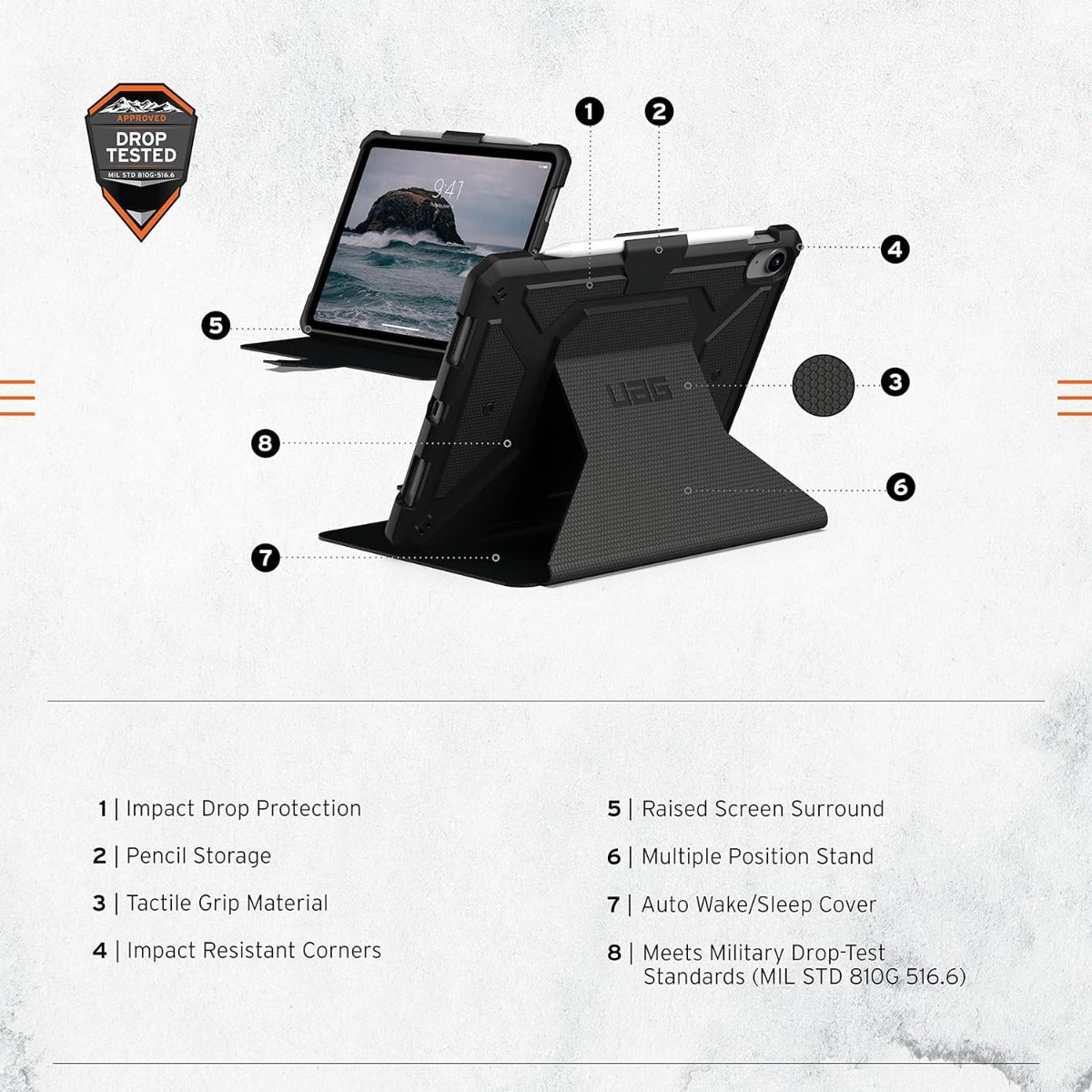 UAG Metropolis SE for iPad 10.9" (2022) Black