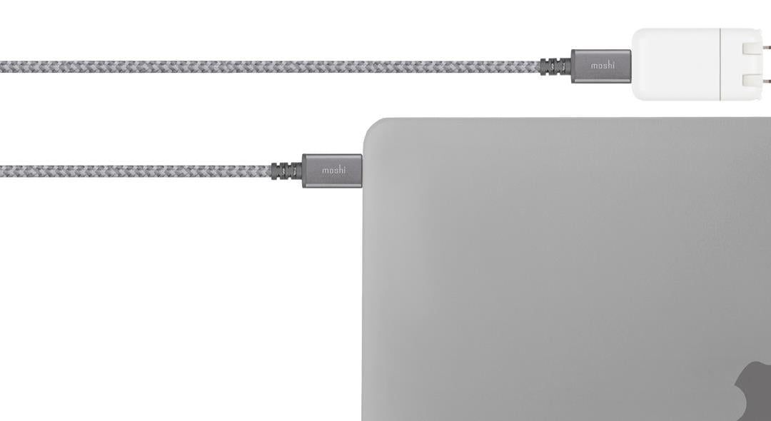 Moshi Integra™ USB-C to USB-C Charge/Sync Cable - Titanium Gray