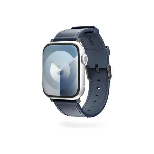 Kožený remienok pre Apple Watch 42/44/45/46/49 mm Epico Watch Strap Leather - modrý