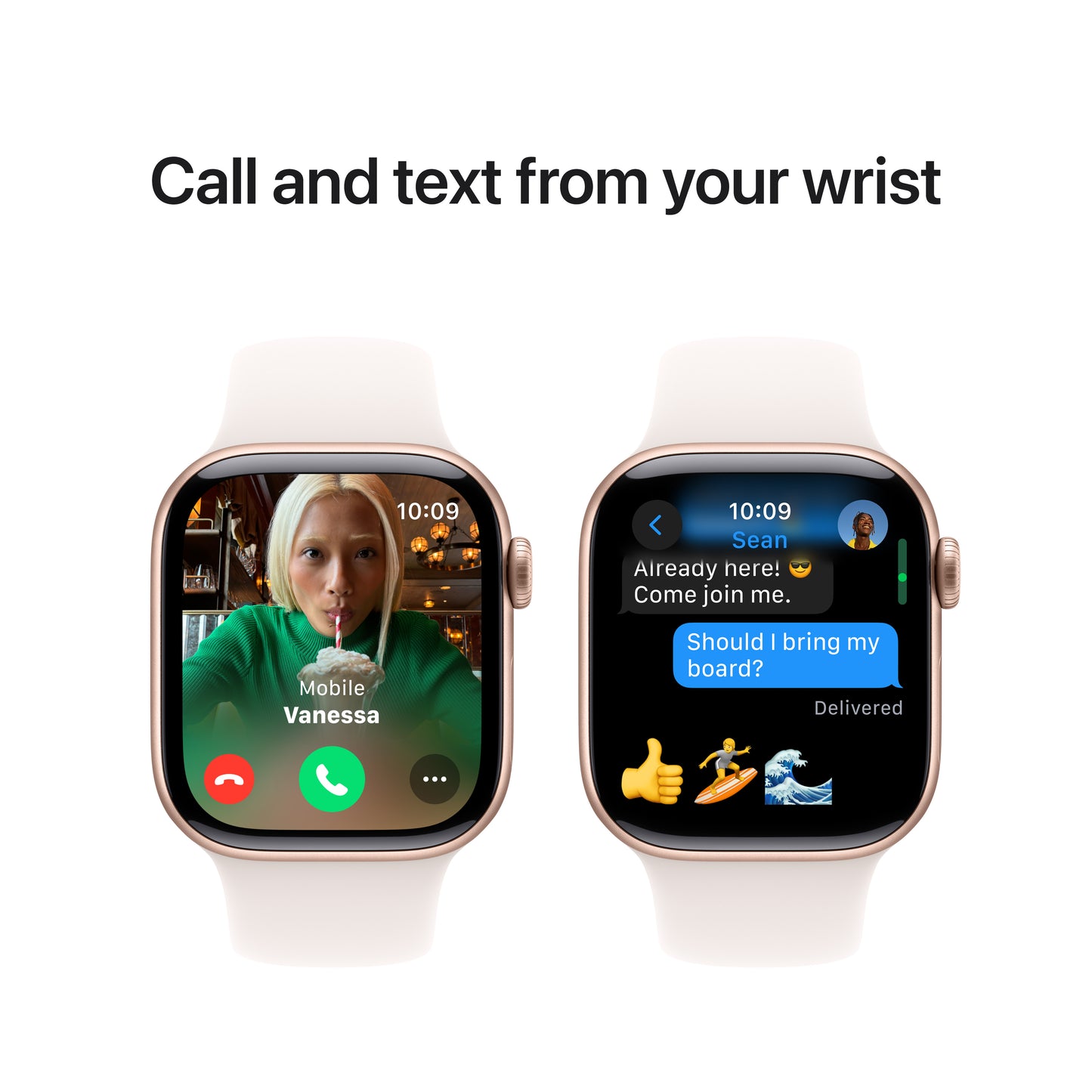 Apple Watch Series 10 GPS 42mm Ružovo Zlaté Hliníkové Puzdro s Svetloružovým Športovým Remienkom - M/L (Copy) - iSTYLE SK