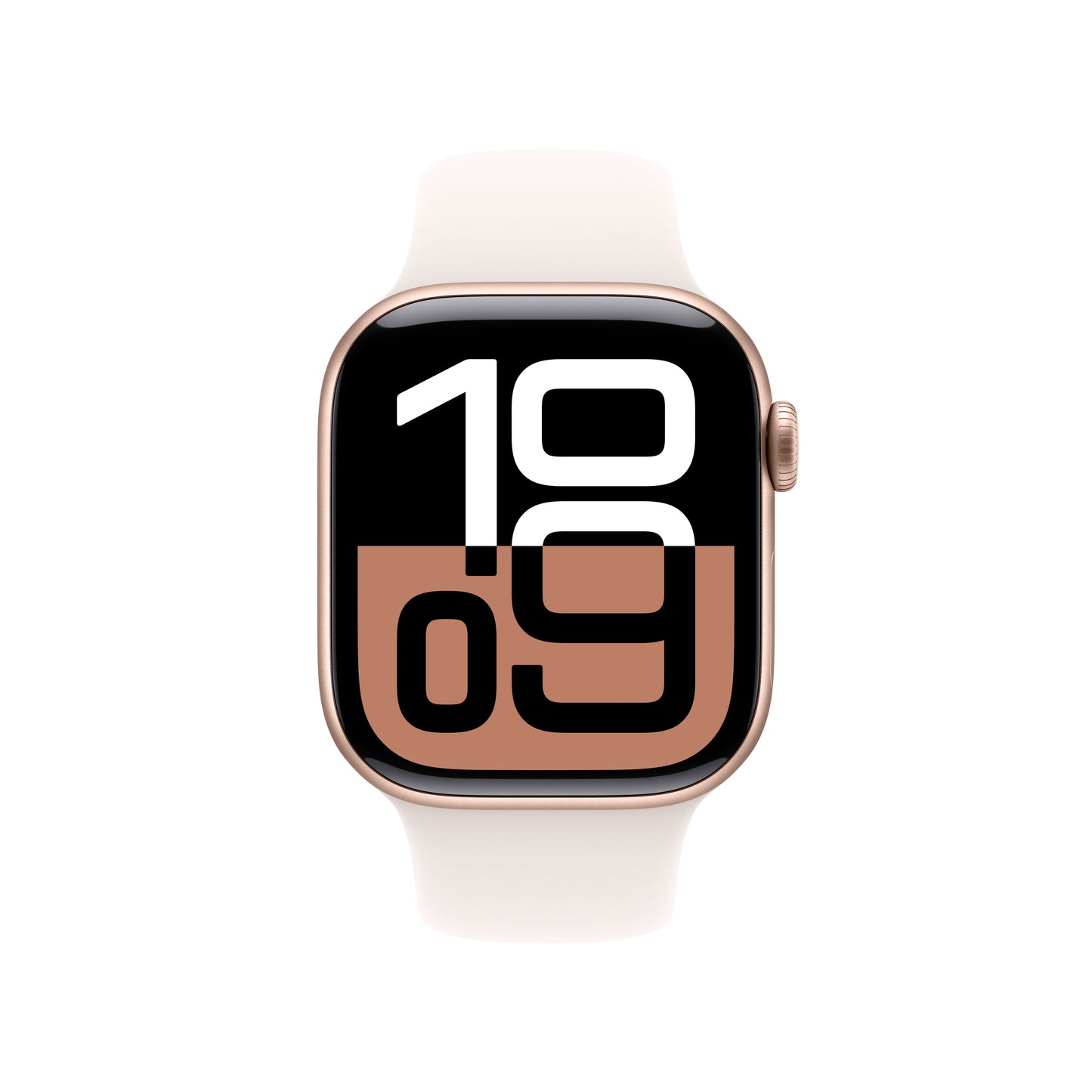 Apple Watch Series 10 GPS 42mm Ružovo Zlaté Hliníkové Puzdro s Svetloružovým Športovým Remienkom - M/L (Copy) - iSTYLE SK