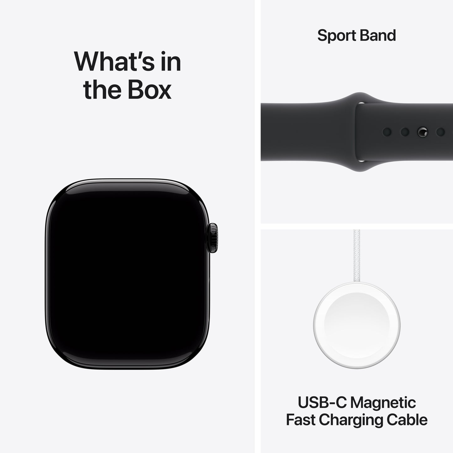 Apple Watch Series 10 GPS 46mm Temne Čierne Hliníkové Puzdro s Čiernym Športovým Remienkom - M/L (Copy) - iSTYLE SK
