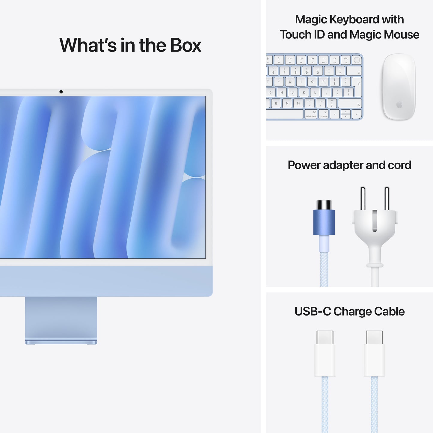 24-palcový iMac s Retina 4.5K displejom: Apple M4 čip s 10-jadrovým CPU a 10-jadrovým GPU, 512GB SSD - Modrá (Copy) - iSTYLE SK