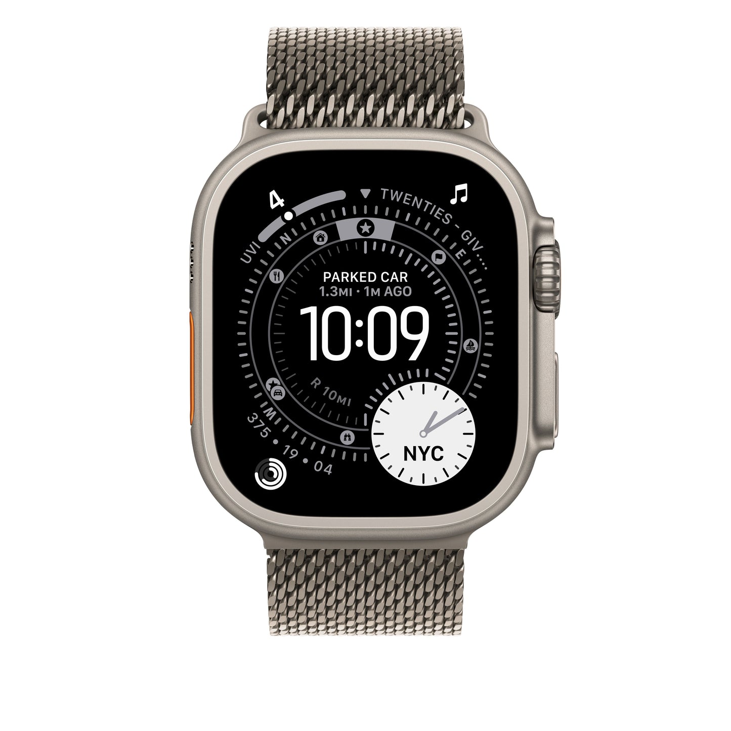 49mm Natural Titanium Milanese Loop - Large - iSTYLE SK