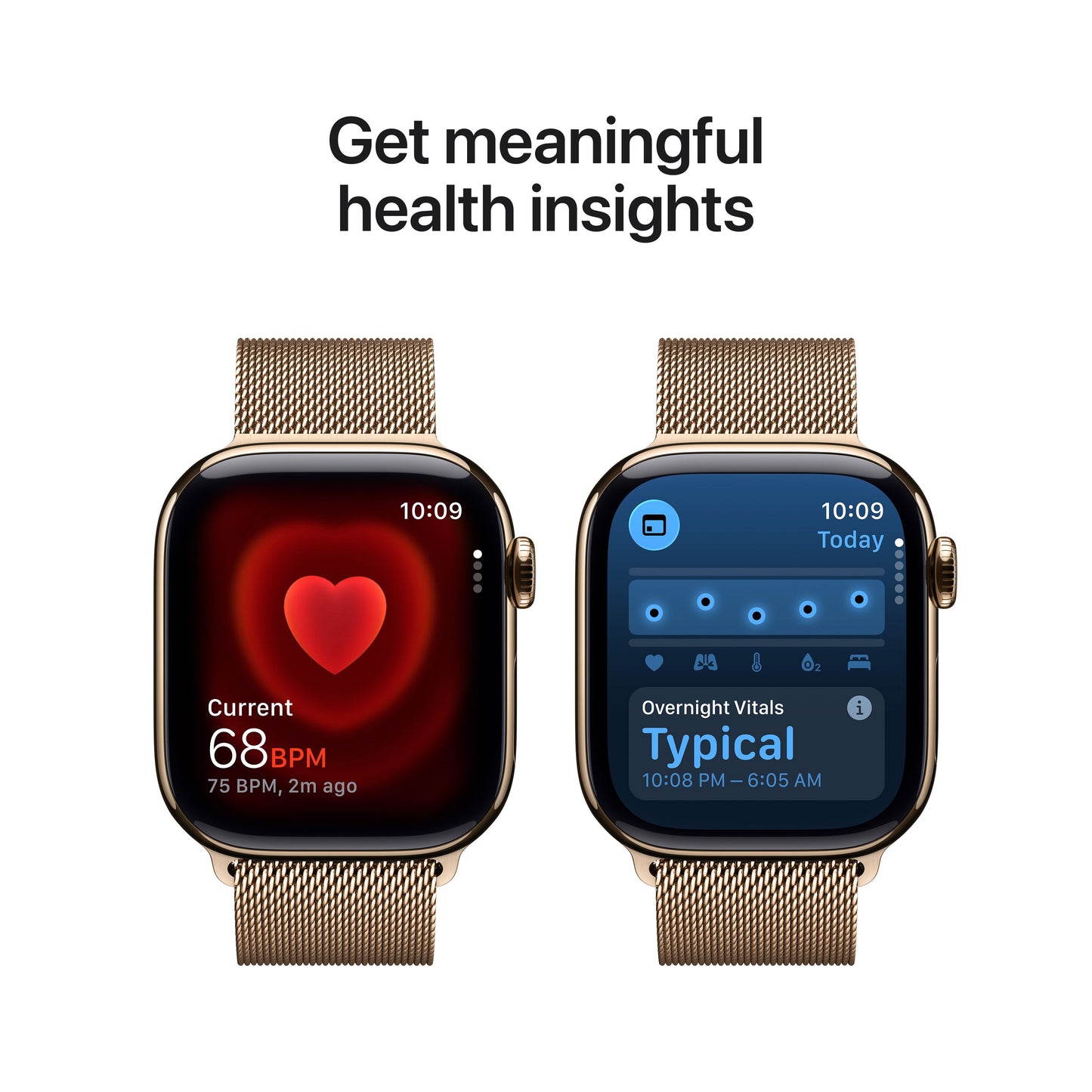 Apple Watch Series 11 GPS + Cellular 42mm Gold Titanium Case with Gold Milanese Loop - iSTYLE SK
