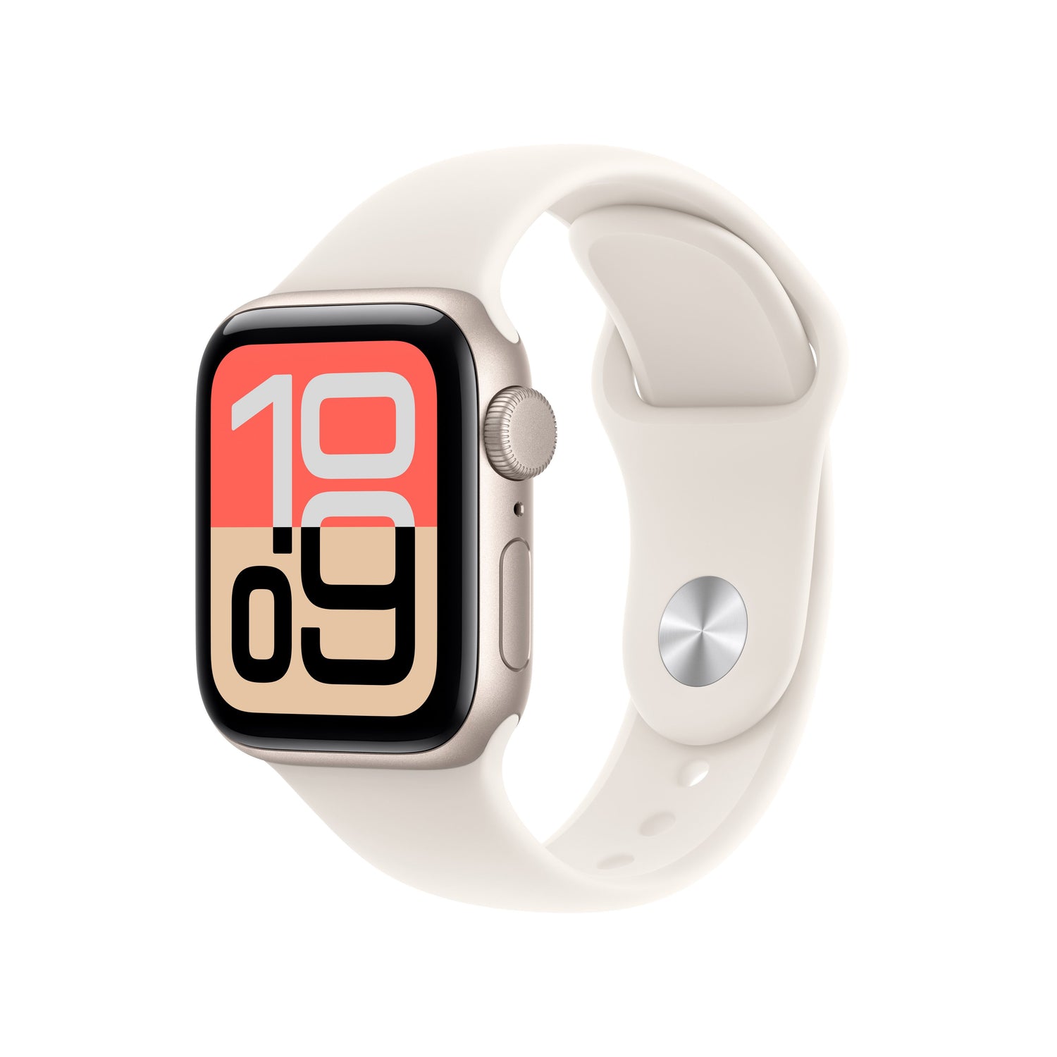 Apple Watch SE 3 GPS 40mm Starlight Aluminium Case with Starlight Sport Band - S/M - iSTYLE SK