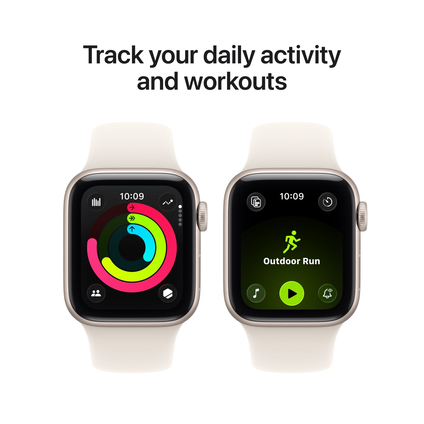 Apple Watch SE 3 GPS + Cellular 40mm Starlight Aluminium Case with Starlight Sport Band - S/M - iSTYLE SK