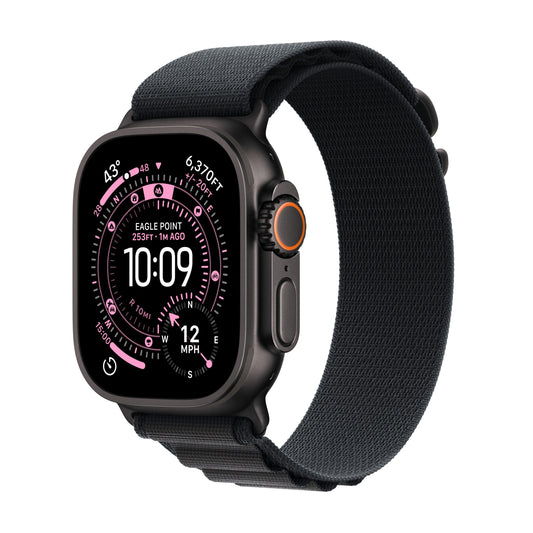 Apple Watch Ultra 3 GPS + Cellular 49mm Black Titanium Case with Black Alpine Loop - Small - iSTYLE SK