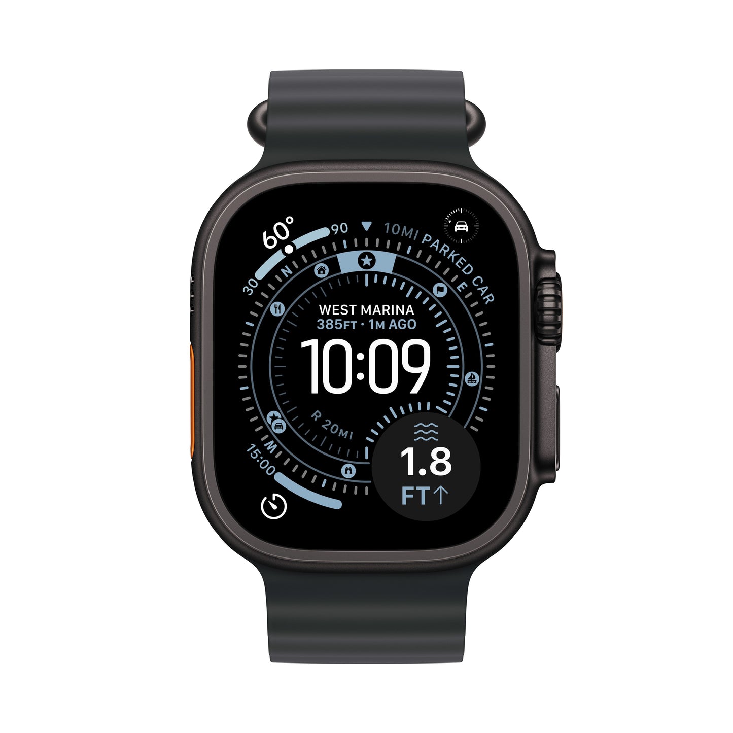 Apple Watch Ultra 3 GPS + Cellular 49mm Black Titanium Case with Black Ocean Band - iSTYLE SK