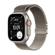 Apple Watch Ultra 3 GPS + Cellular 49mm Natural Titanium Case with Natural Titanium Milanese Loop - Small - iSTYLE SK