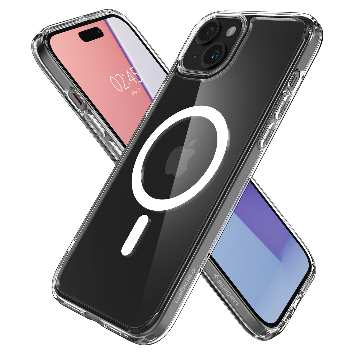 Spigen Crystal Hybrid MagSafe, white - iPhone 15