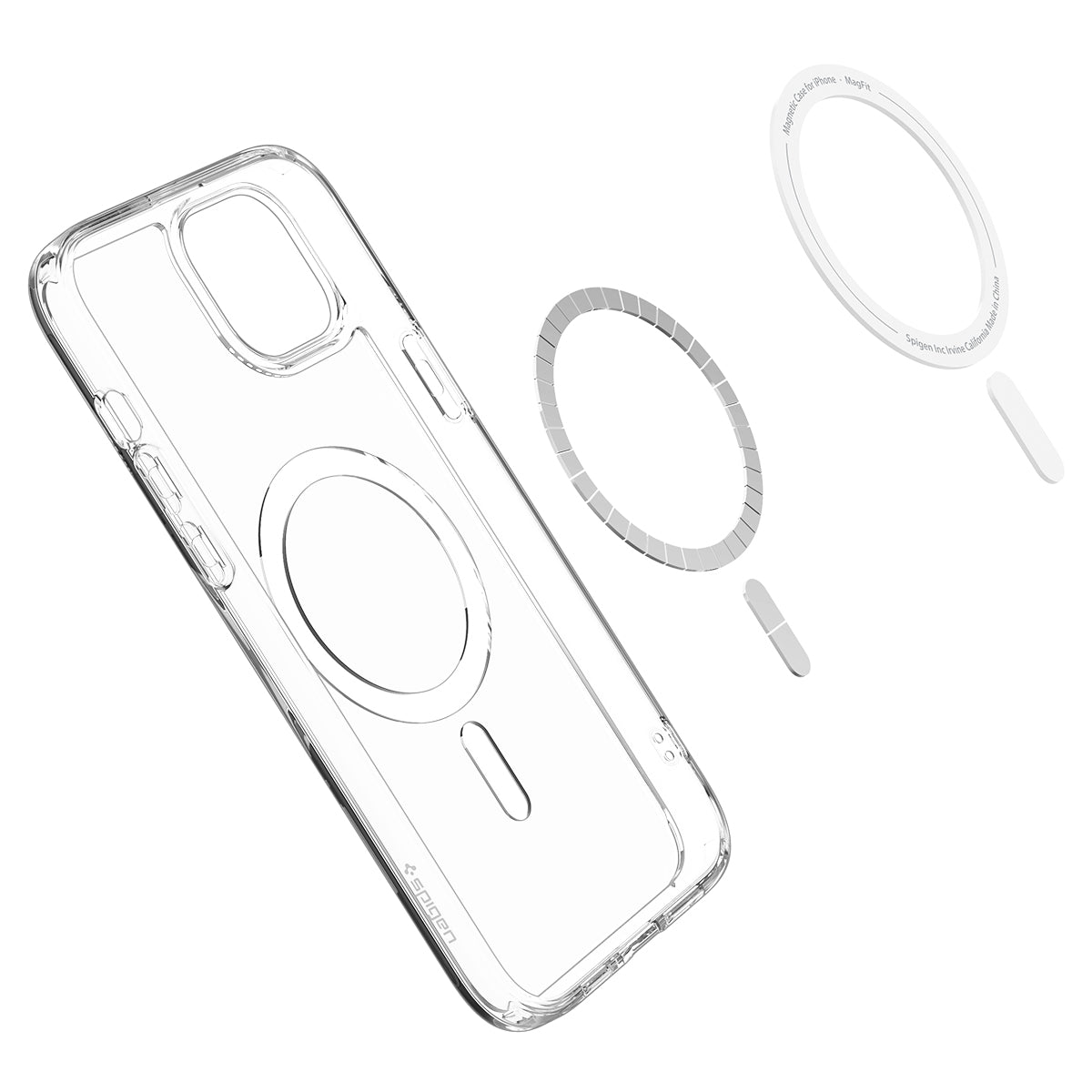 Spigen Crystal Hybrid MagSafe, white - iPhone 15 Plus