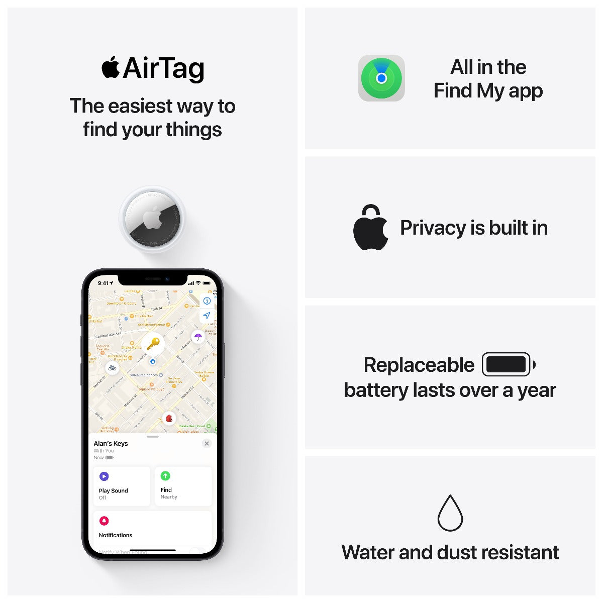 Apple AirTag 4 kusy