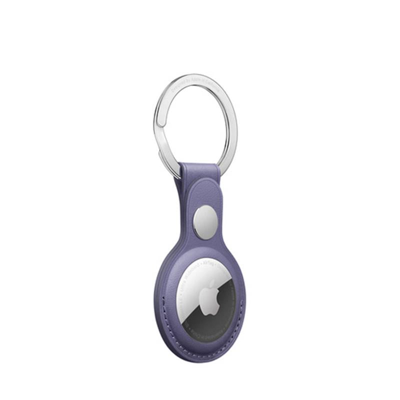 AirTag Leather Key Ring - Wisteria
