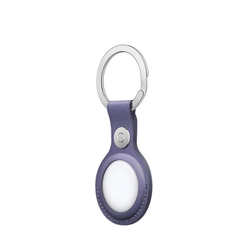 AirTag Leather Key Ring - Wisteria
