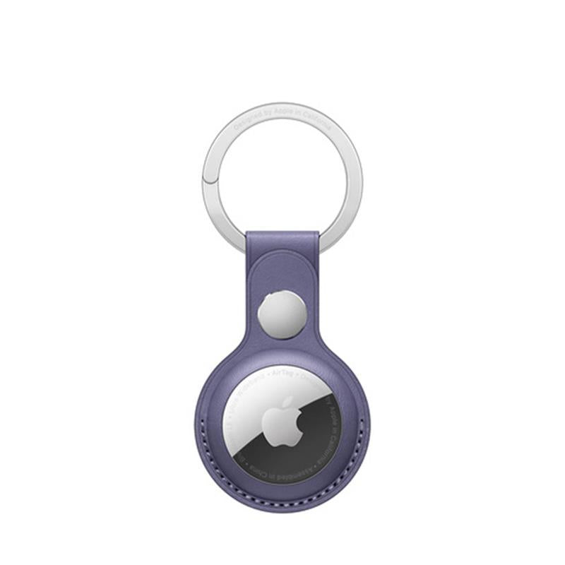 AirTag Leather Key Ring - Wisteria