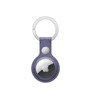 AirTag Leather Key Ring - Wisteria