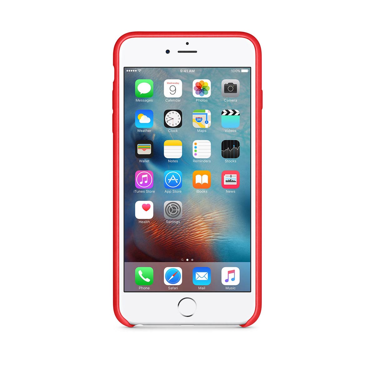 Apple - iPhone 6s Plus Leather Case - (PRODUCT)RED