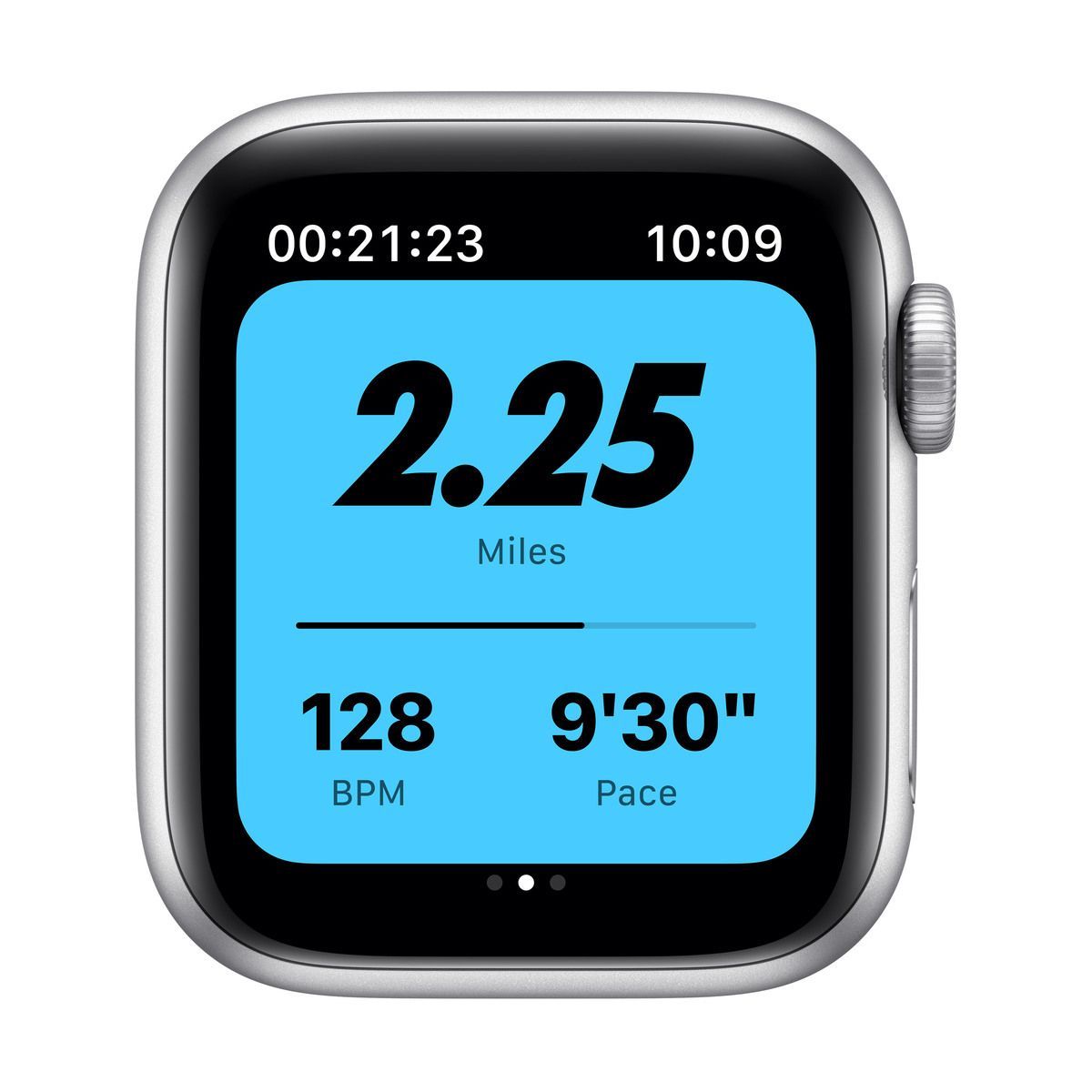 Apple Watch Nike SE (v2) GPS, 40mm Silver Aluminium Case with Pure Platinum/Black Nike Sport Band - Regular