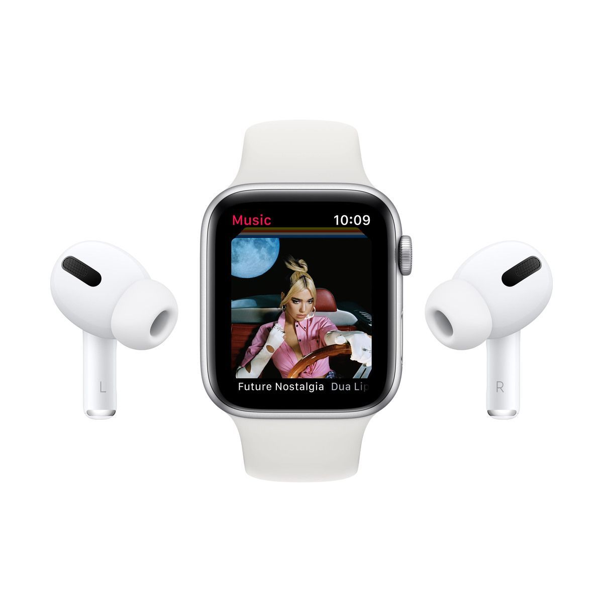 Apple Watch Nike SE (v2) GPS, 40mm Silver Aluminium Case with Pure Platinum/Black Nike Sport Band - Regular