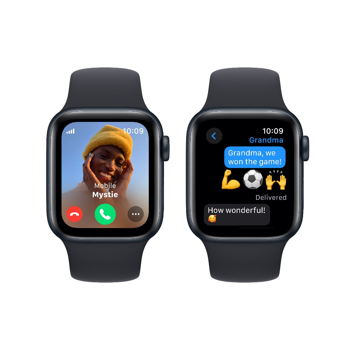 Apple Watch SE GPS + Cellular 40mm Midnight Aluminium Case with Midnight Sport Band - M/L