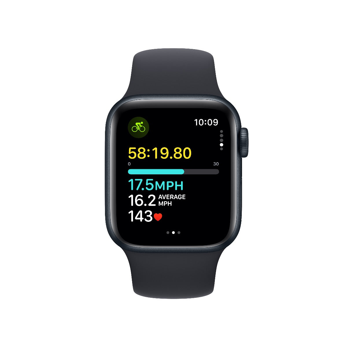 Apple Watch SE GPS + Cellular 40mm Midnight Aluminium Case with Midnight Sport Band - M/L