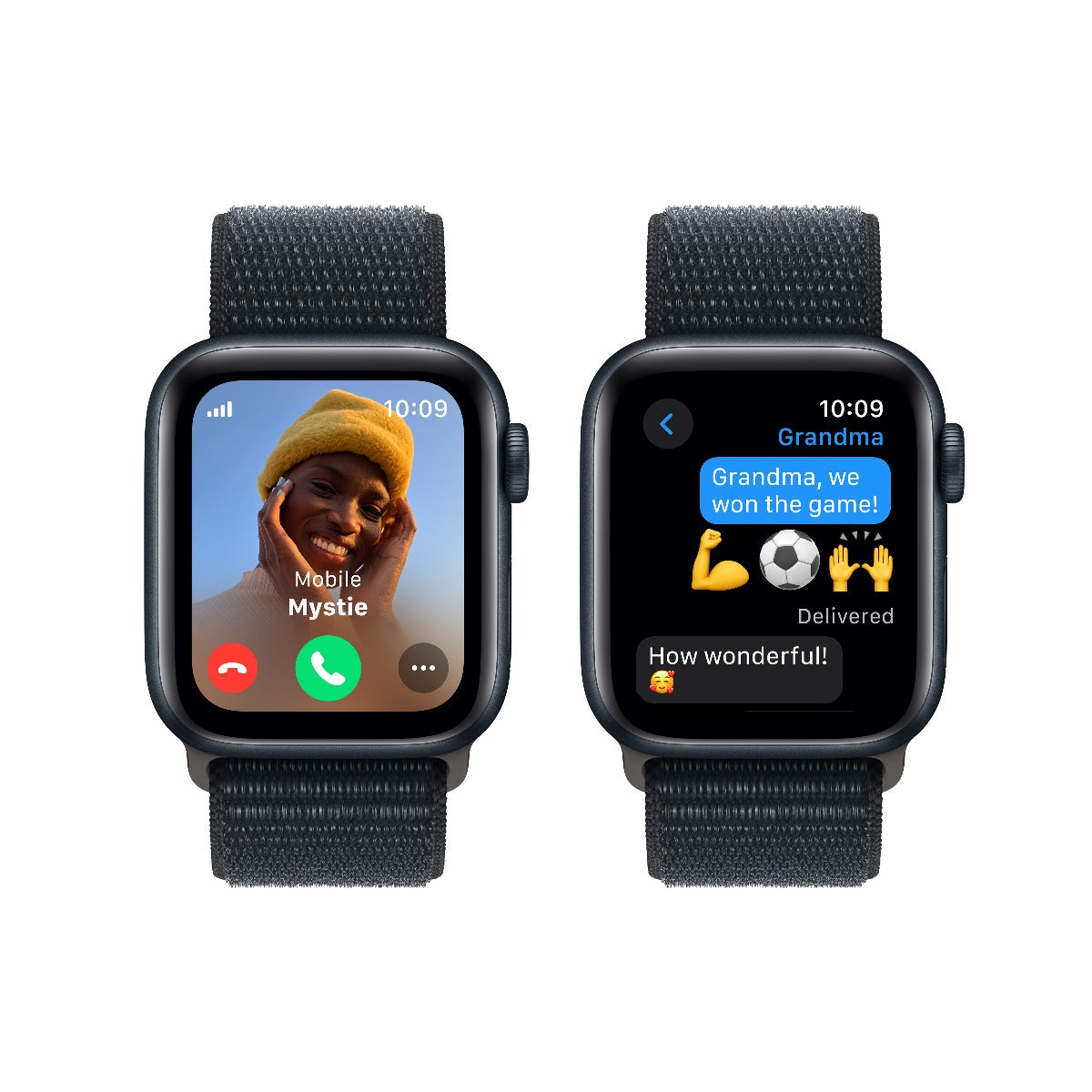 Apple Watch SE GPS + Cellular 40mm Midnight Aluminium Case with Midnight Sport Loop