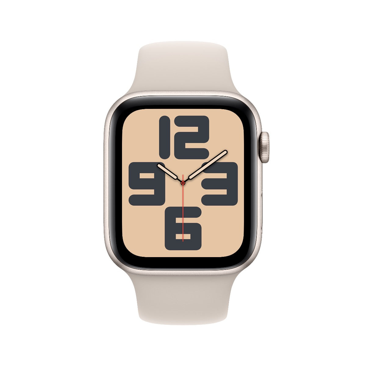 Apple Watch SE GPS + Cellular 44mm Starlight Aluminium Case with Starlight Sport Band - M/L