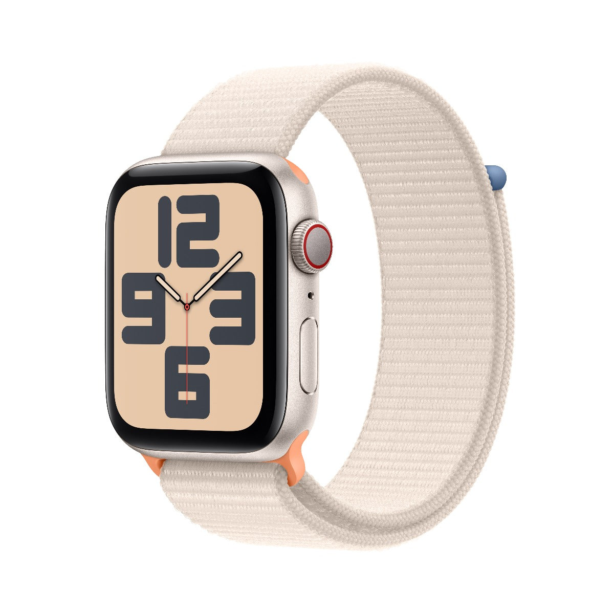 Apple Watch SE GPS 44mm Starlight Aluminium Case with Starlight Sport Loop