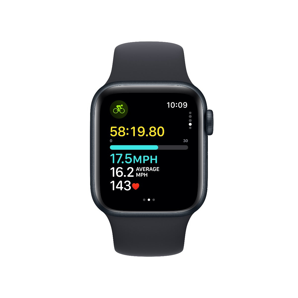 Apple Watch SE GPS 40mm Midnight Aluminium Case with Midnight Sport Band - S/M