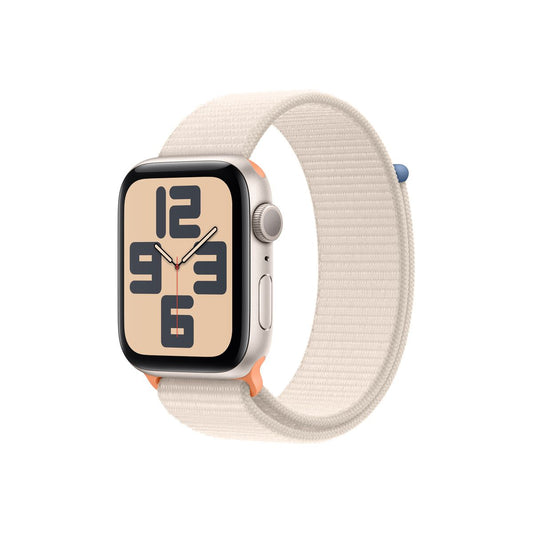 Apple Watch SE GPS 44mm Starlight Aluminium Case with Starlight Sport Loop